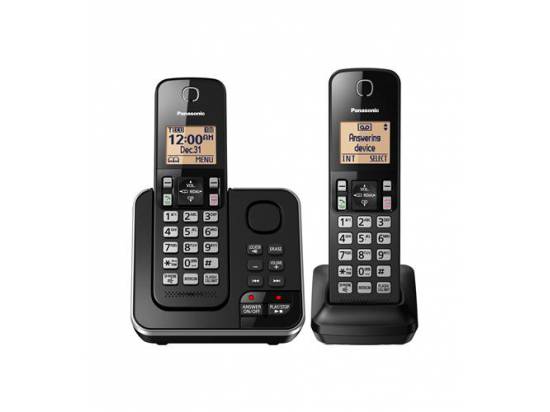 Panasonic KX-TGC362B DECT 6.0 2HS Expandable Digital Cordless Phone