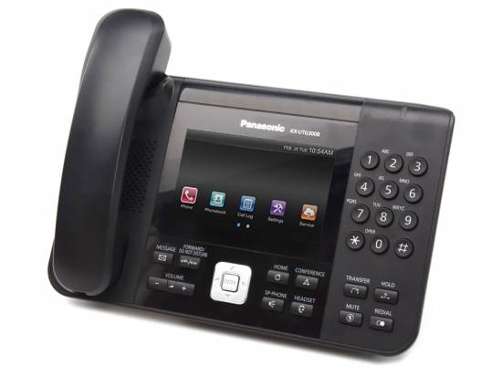 Panasonic KX-UTG300B Black Gigabit IP Touchscreen Display Speakerphone -  Grade A