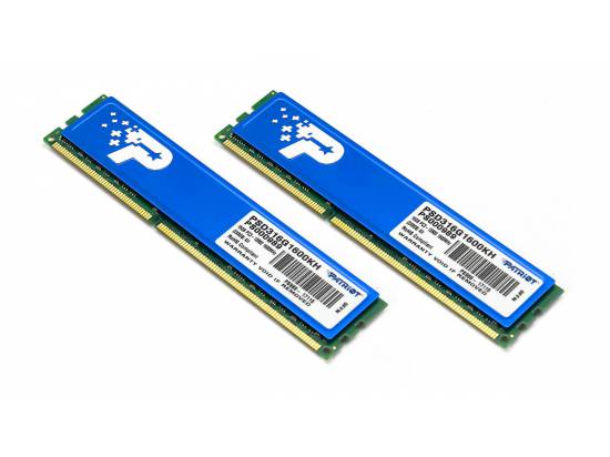 Patriot Signature Line 16GB (2x8GB) DDR3 1600 MHz (PC3-12800) Memory Kit (with Heatsheild) - Refurbished
