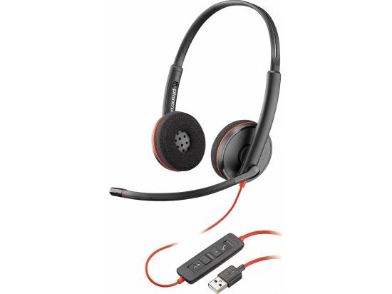 Poly Blackwire C3220 USB-A Binaural Headset - Grade A