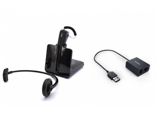 Plantronics CS540 DECT Headset w/Yealink EHS40 USB Cable