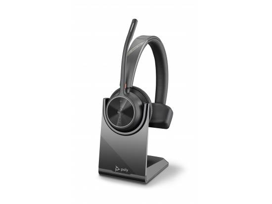 Poly Voyager 4310-M Wireless Bluetooth UC Mono Teams Headset w/ Stand - USB-A