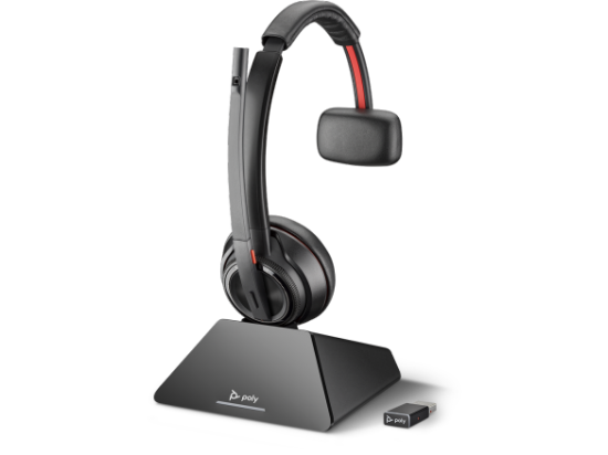 Poly Savi 8210-M UC USB-A DECT Wireless Mono Headset - Microsoft - New
