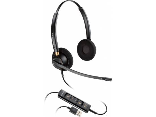 Poly EncorePro 525-M USB Wired Binaural Headset - Microsoft