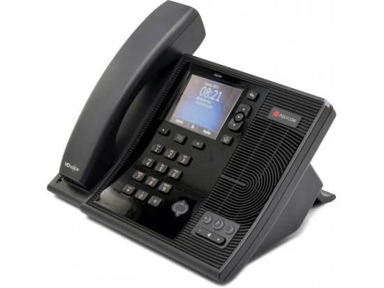 Polycom CX600 12-Button Black Gigabit Color Display VoIP Phone (2201-15942-025) - Grade B