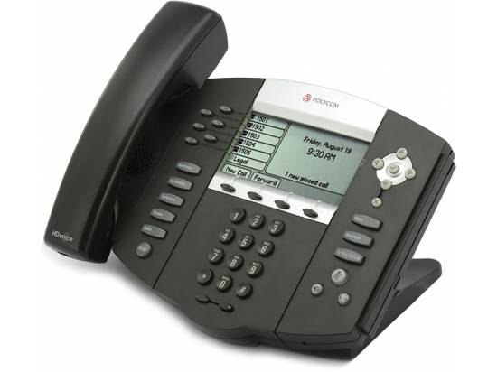 Polycom SoundPoint IP 650 PoE VoIP Display Phone (2200-12651-025) - Grade B