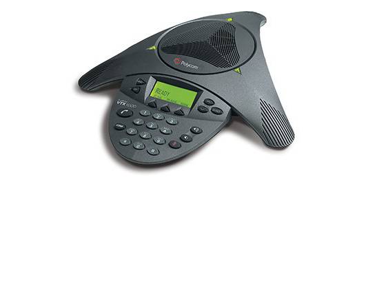 Polycom SoundStation VTX 1000 Conference Phone w/ Power Module (2200-07300-001, 2201-07142-001/601)