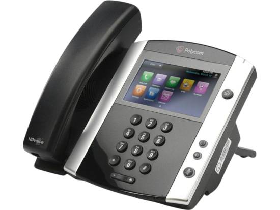 Polycom VVX 601 Black Gigabit IP Touchscreen Display Speakerphone - Skype