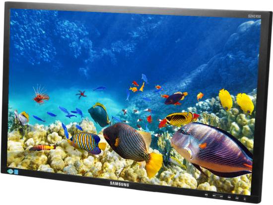Samsung S24C450BW 24" Black LED LCD Monitor - Grade B - No Stand