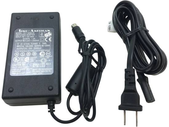 Sino American SA60-24 24V 2A Power Adapter - Grade A