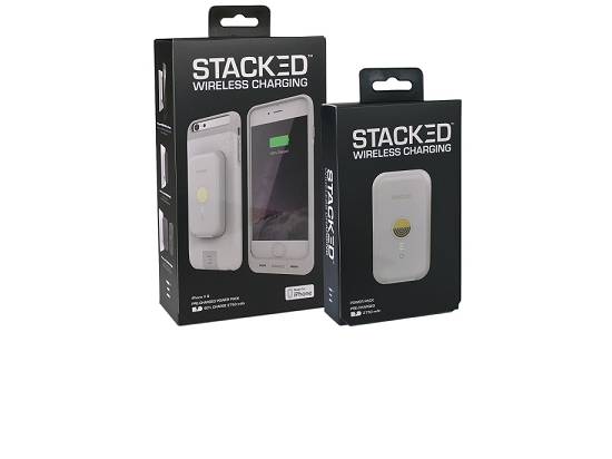 Stacked Wireless Magnetic Charging Kit for iPhone 6/6S - White
