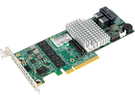 Supermicro 8-Port 12Gb/s PCIe SAS Internal RAID Controller (AOC-S3108L-H8iR) - Refurbished