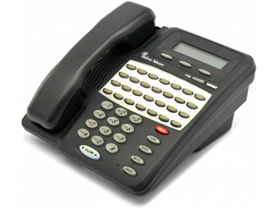 Tadiran Emerald Ice 28DLX/BL 28-Button Charcoal Digital Backlit Display Speakerphone - Grade A