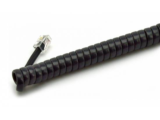 Telephone Handset Cord 12 Foot - Charcoal Single count
