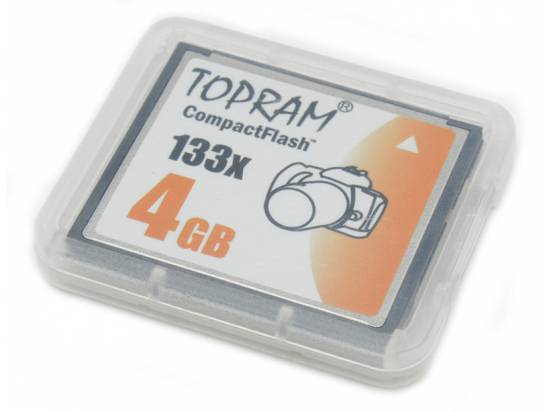 Dane-Elec/Gigastone 4GB CompactFlash Memory Card – For Canon EOS 30D, 50D, 400D