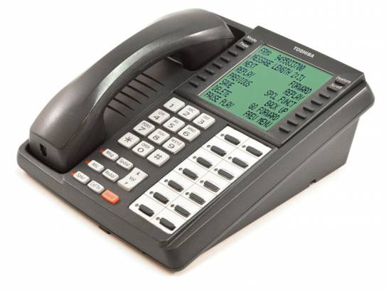 Toshiba Strata DKT3014-SDL 14-Button Charcoal Large Display Speakerphone - Grade B