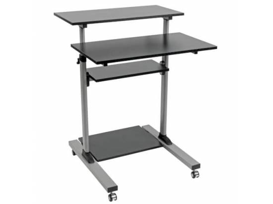 Tripp Lite Height Adjustable Mobile Rolling Standing Desk