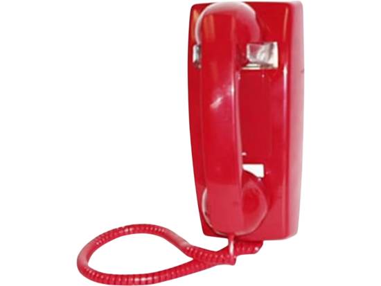 Viking Electronics Hotline Wall Phone - Red - Grade A