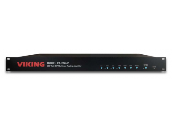 Viking PA-250-IP 250 Watt 70V SIP/Multicast Paging Amplifier