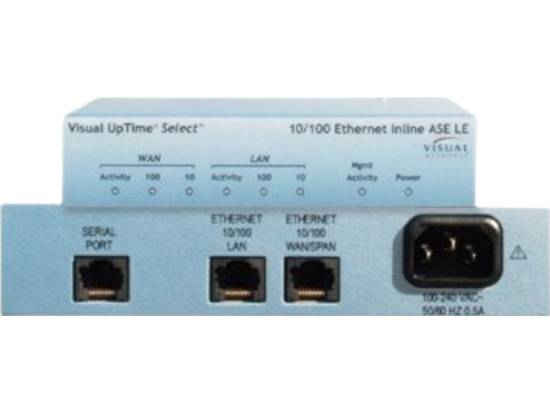 Visual Networks UpTime Select 10/100 Ethernet Inline ASE 807-0122 - Refurbished