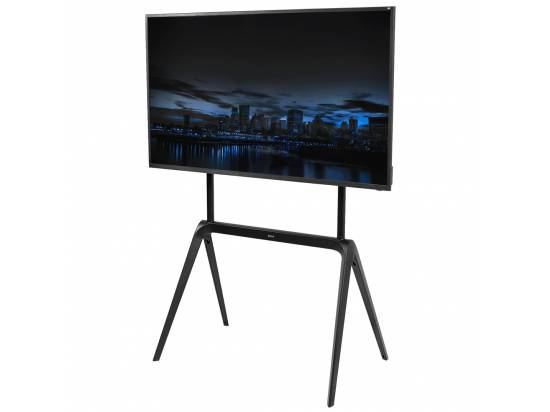 VIVO Black Steel Easel Studio TV Stand