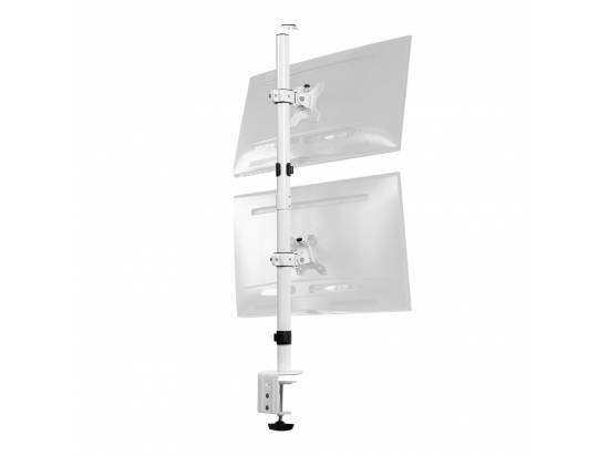 VIVO Dual Monitor Desk Mount - White