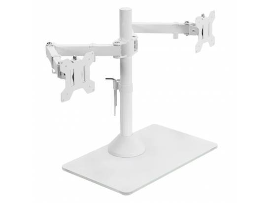 VIVO Dual Monitor Desk Stand - White