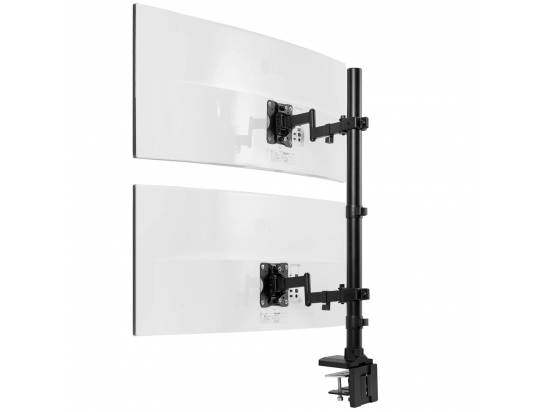 VIVO Dual Ultrawide Vertical Monitor Desk Mount with Arms