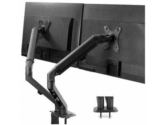 VIVO Mechanical Arm Dual Monitor Desk Mount