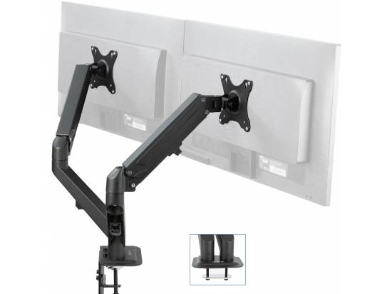 VIVO Pneumatic Arm Dual Monitor VESA Desk Stand