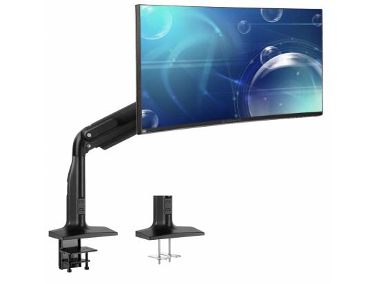 VIVO Pneumatic Arm Single Ultrawide Monitor Desk Mount -Black